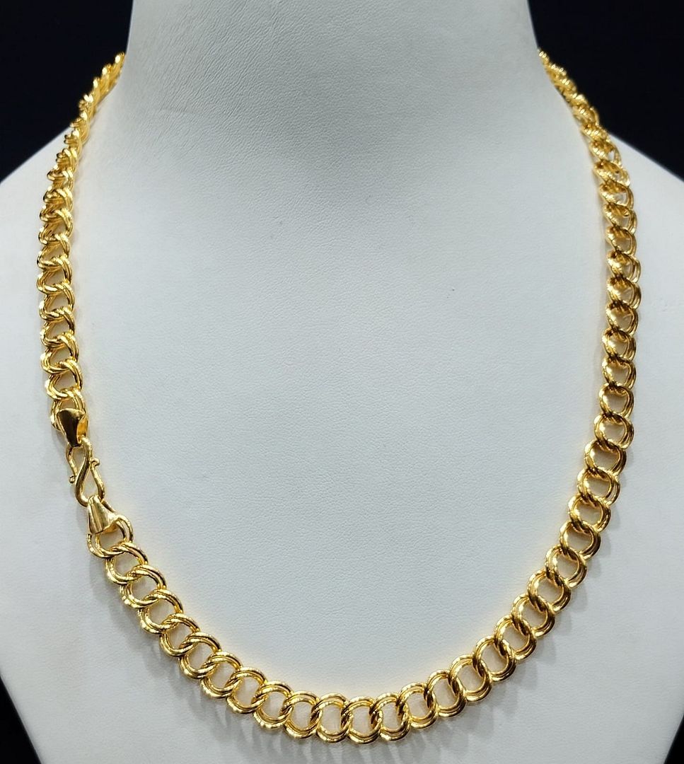 21 Size 300 Milligram Gold Forming Chain By Chokerset CSCH9515