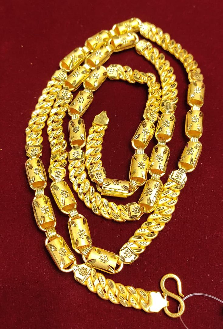 36 Size 200 Mg.1 Gram 24 kt Gold Forming Concept Chains By Chokerset CSCHAIN1067