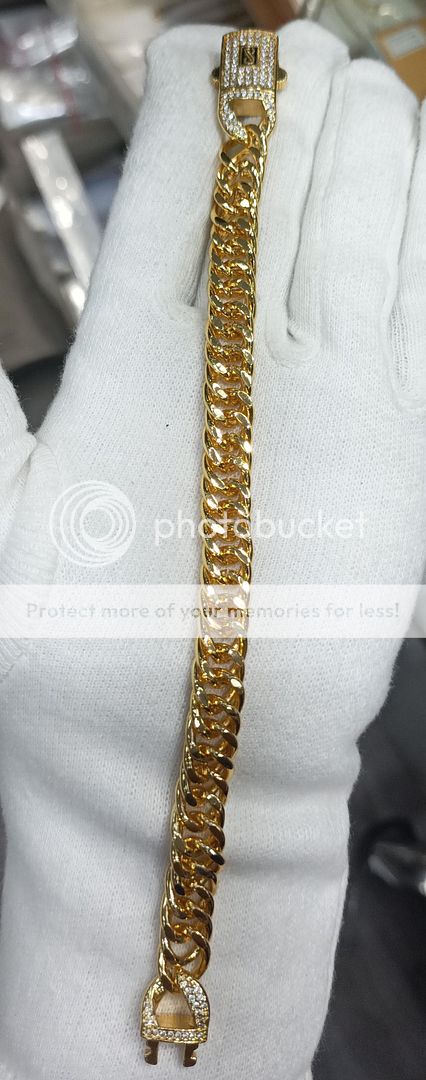 8 Size 100 Mg. Gold Forming Bracelet By Chokerset BRACE353