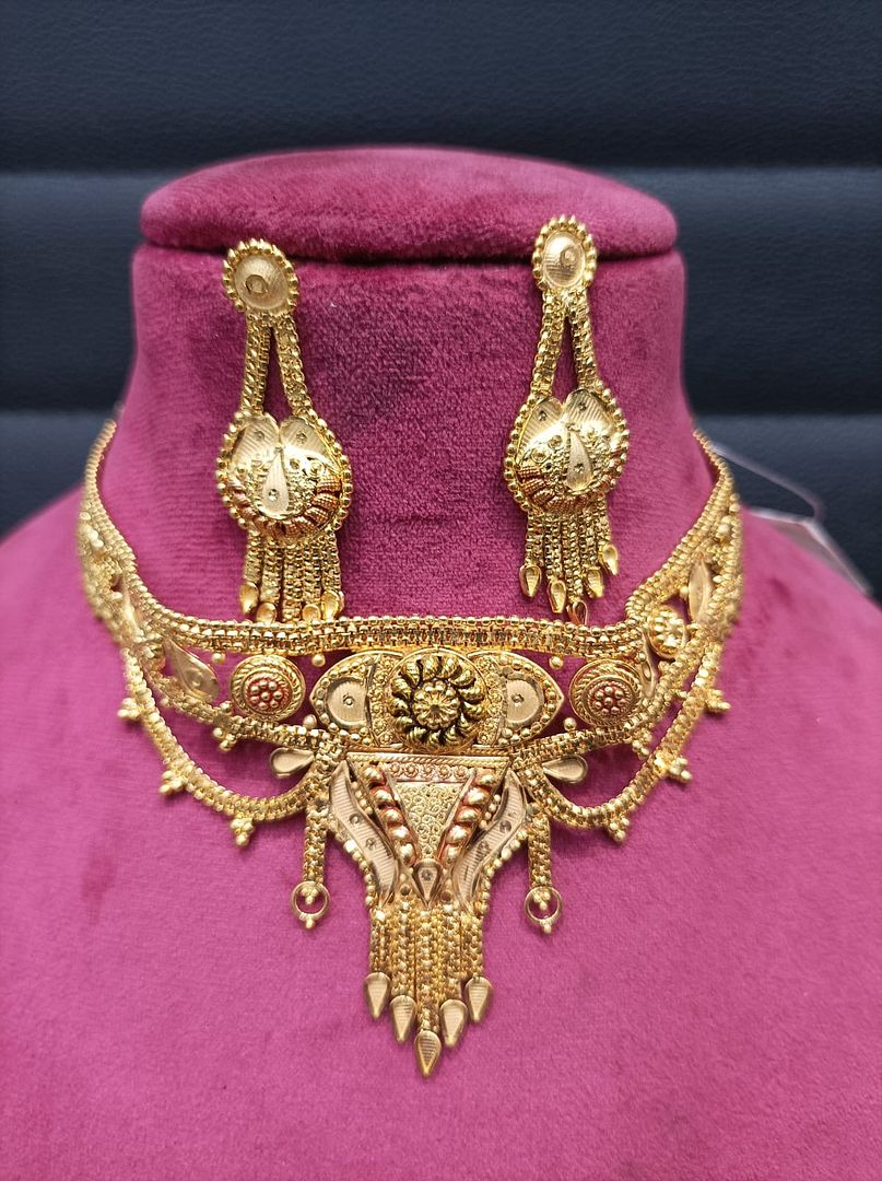 Gold Forming Jewellery Sets By Chokerset CSGF3529