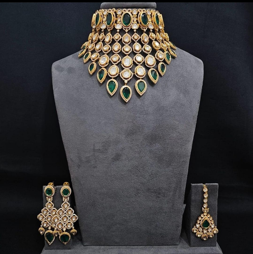Polki Antique Necklace By Chokerset CSNS6913