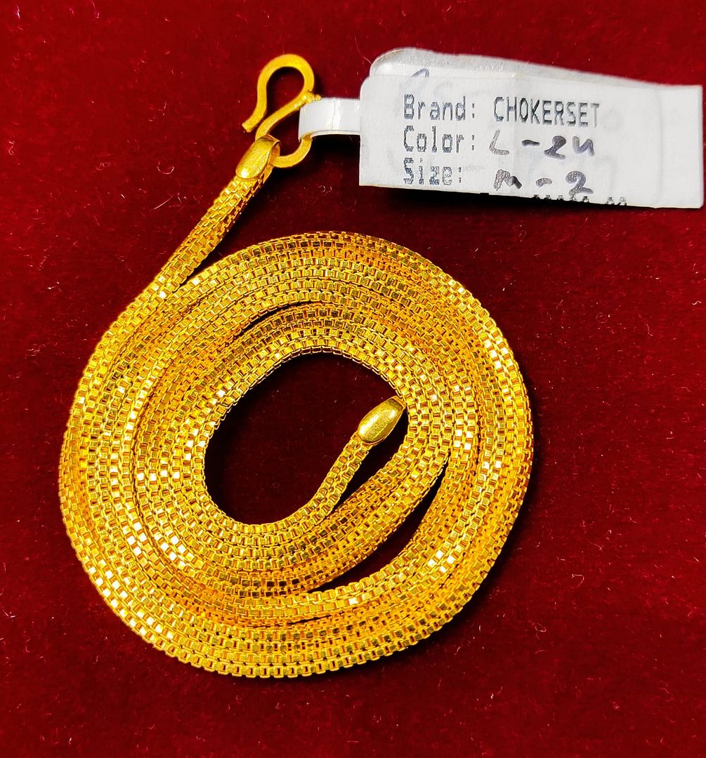 24 Size 300 Mg.1 Gram 24 kt Gold Forming Concept Chains By Chokerset CSCHAIN1021