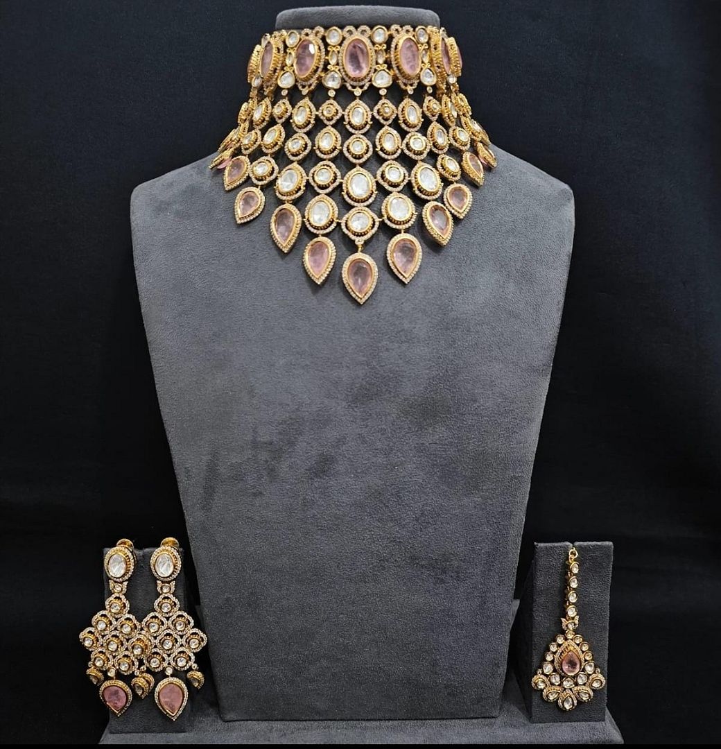 Polki Antique Necklace By Chokerset CSNS6914