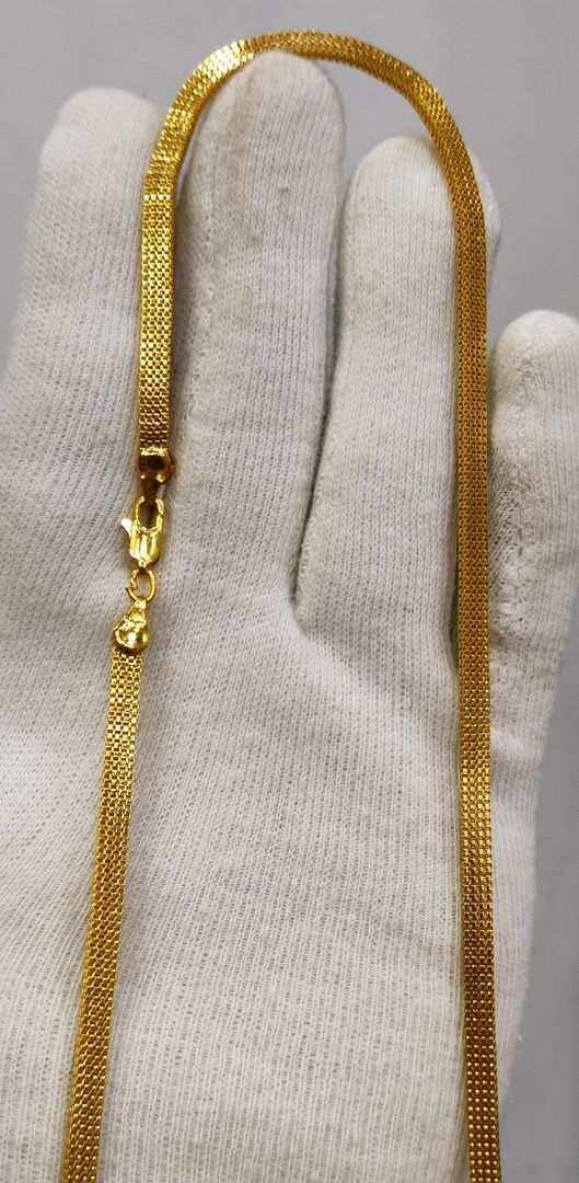 22 Size 100 Mg. Gold Forming Chain By Chokerset CHAIN9180