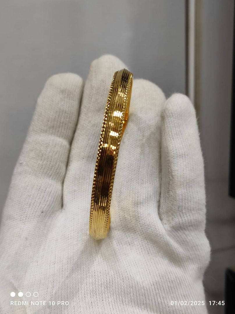 Gold Forming Gents Kada By Chokerset GFGK58