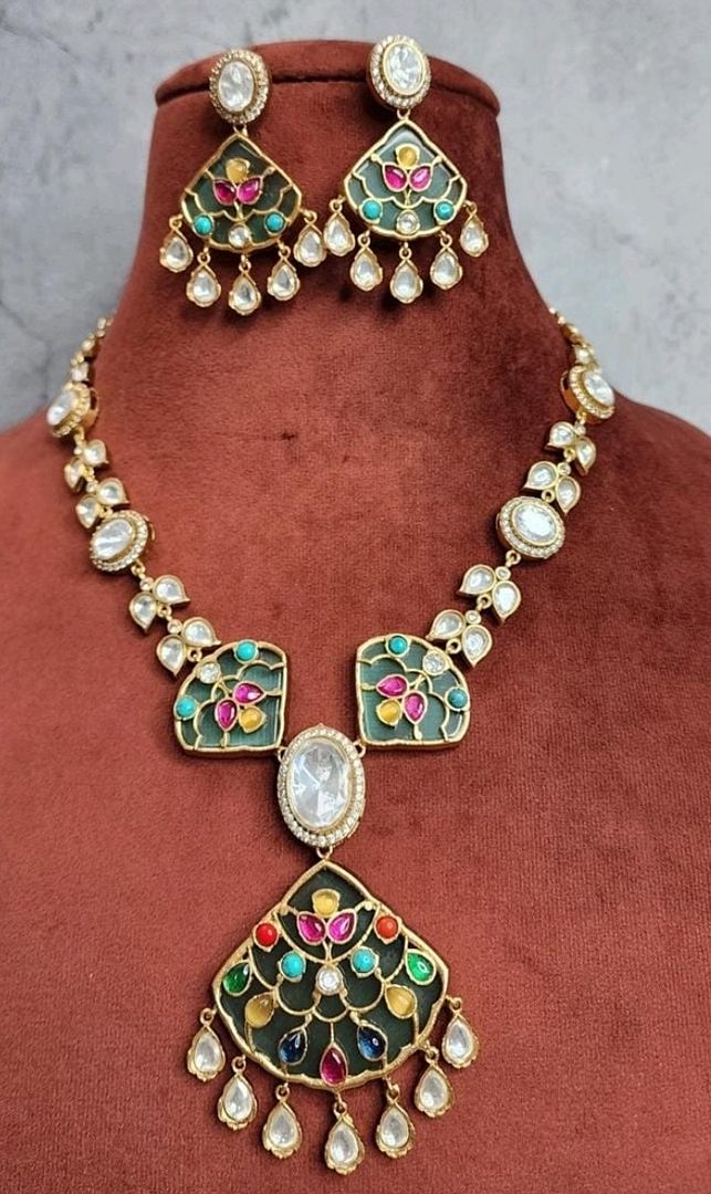 Polki Antique Necklace By Chokerset CSNS6905