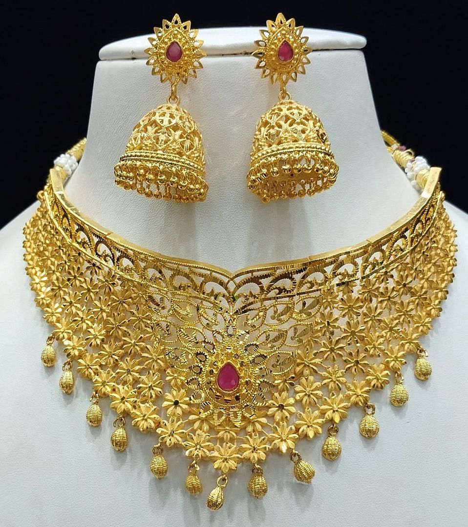 Gold Forming Jewellery Sets By Chokerset CSGF3562