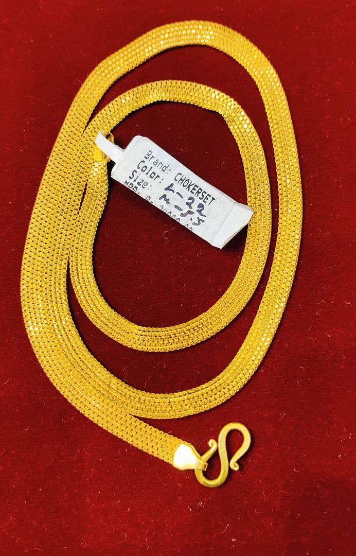22 Size 350 Mg.1 Gram 24 kt Gold Forming Concept Chains By Chokerset CSCHAIN1015