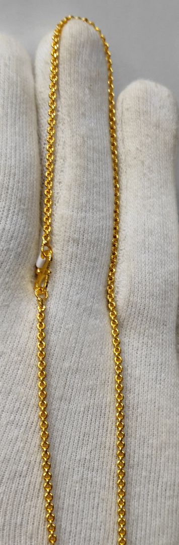 24 Size 25 Mg. Gold Forming Chain By Chokerset CHAIN9149