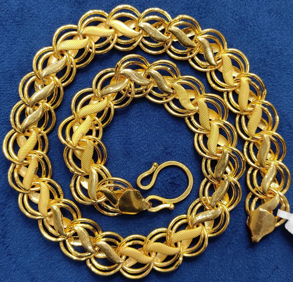 22 Size 500 Mg.1 Gram 24 kt Gold Forming Concept Chains By Chokerset CSCHAIN1034