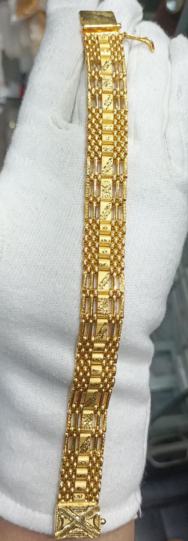 8.5 Size 200 Mg. Gold Forming Bracelet By Chokerset BRACE361
