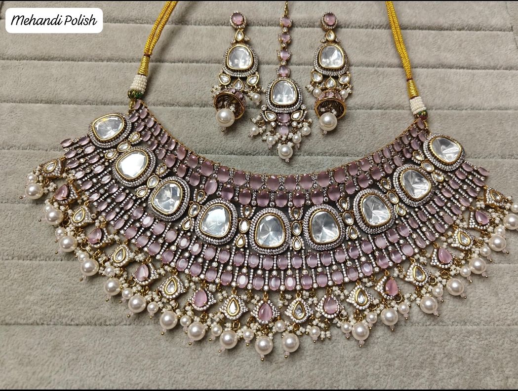 Polki Antique Necklace By Chokerset CSNS6854