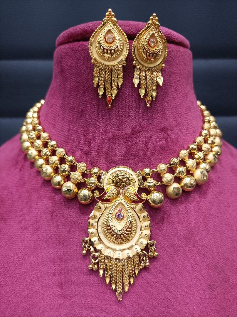Gold Forming Jewellery Sets By Chokerset CSGF3595