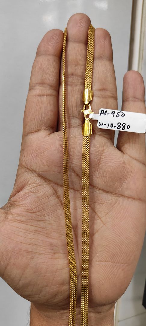 24 Size 25 Mg. Gold Forming Chain By Chokerset CHAIN9203