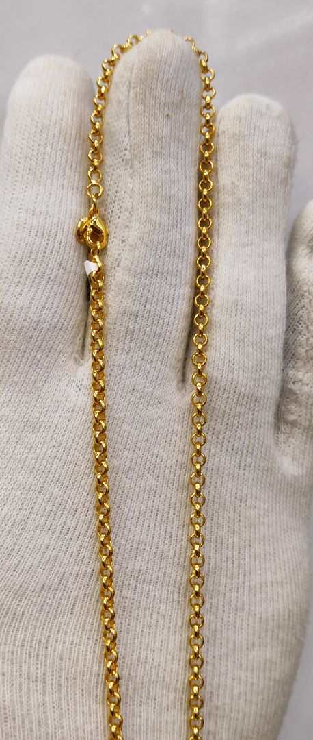 Size 25 Mg. Gold Forming Chain By Chokerset CHAIN9151
