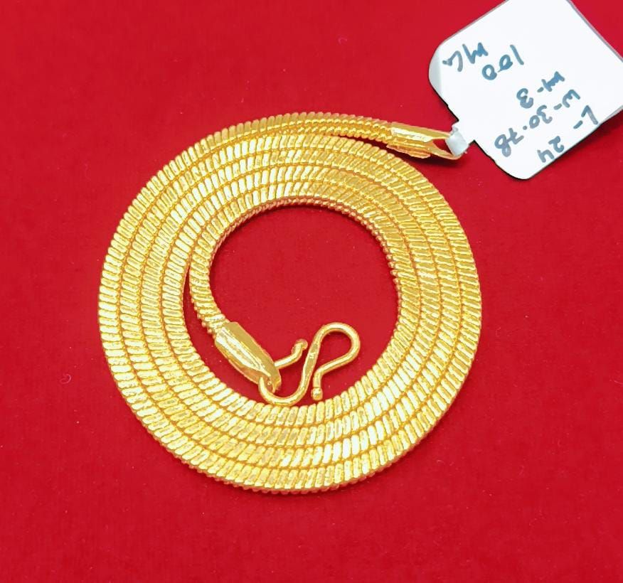 24 Size 100 Mg.1 Gram 24 kt Gold Forming Concept Chains By Chokerset CSCHAIN1030