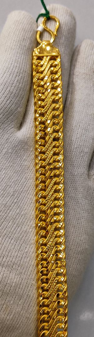 8 Size 300 Mg. Gold Forming Bracelet By Chokerset BRACE367