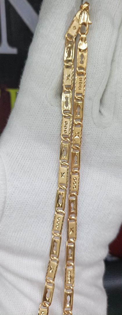 22 Size 100 Mg. Gold Forming Chain By Chokerset CHAIN9132