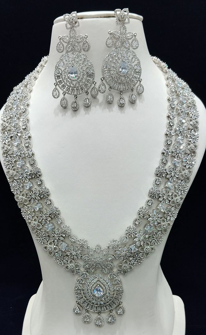 Silver Colour Silver Plating Necklace By Chokerset CSNAD769