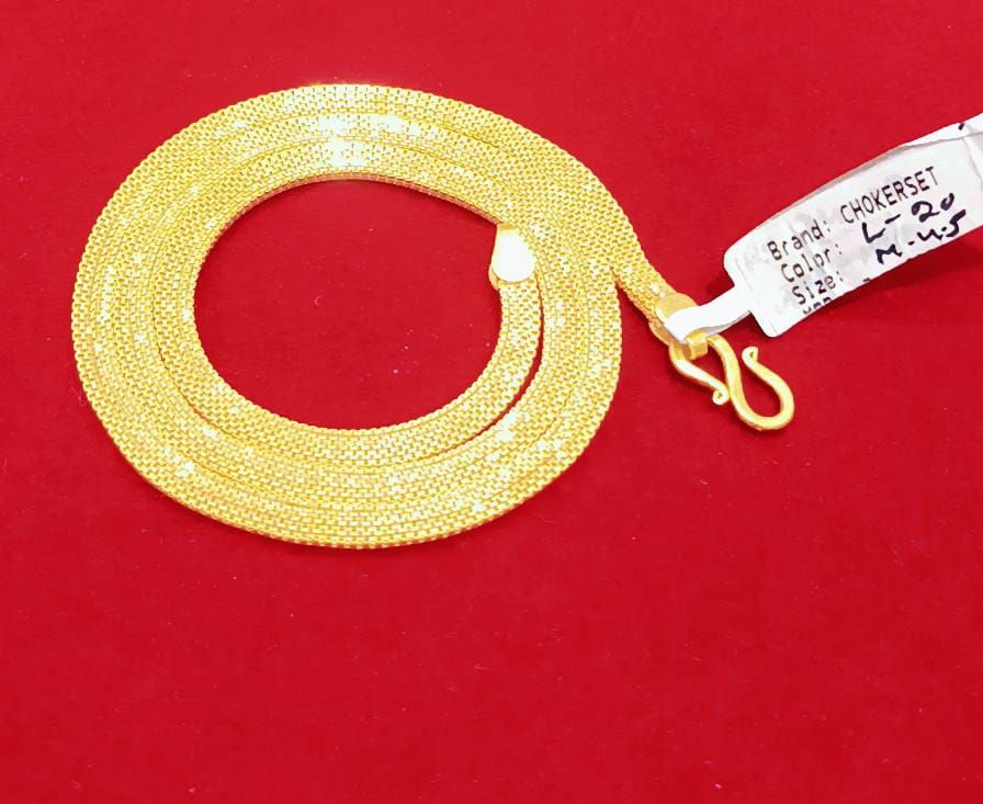 20 Size 400 Mg.1 Gram 24 kt Gold Forming Concept Chains By Chokerset CSCHAIN1023