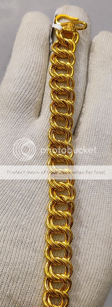 9 Size 300 Mg. Gold Forming Bracelet By Chokerset BRACE371