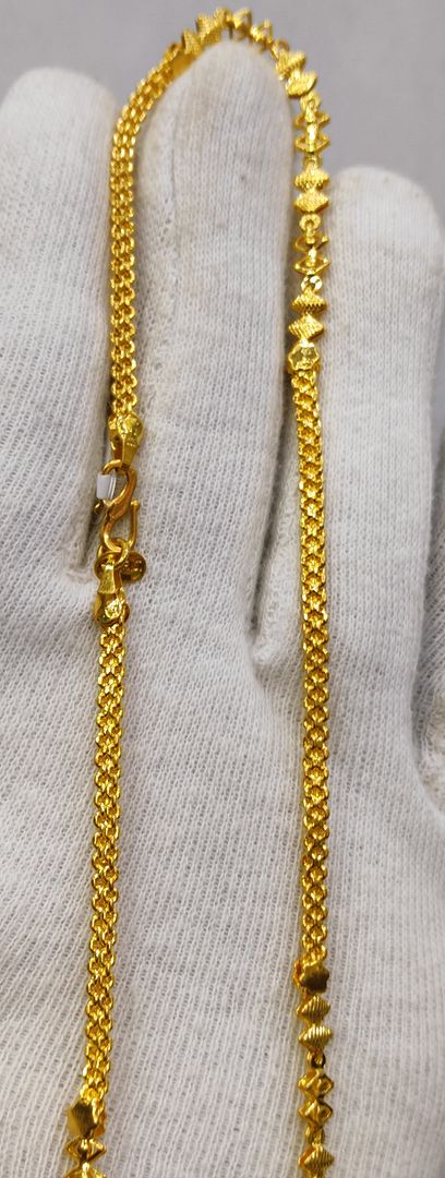 22 Size 100 Mg. Gold Forming Chain By Chokerset CHAIN9164