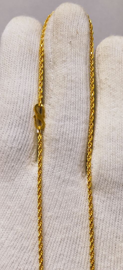 24 Size 25 Mg. Gold Forming Chain By Chokerset CHAIN9147