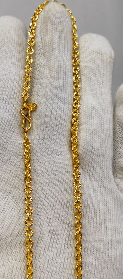20 Size 100 Mg. Gold Forming Chain By Chokerset CHAIN9161