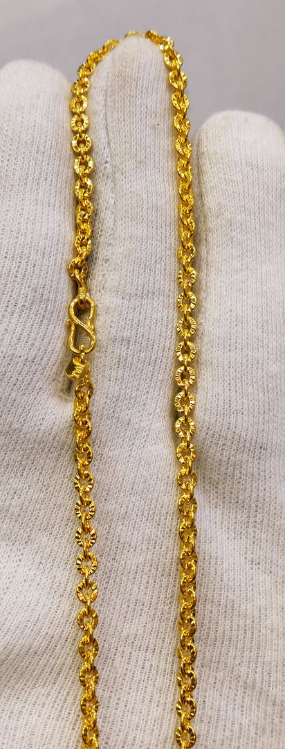 24 Size 100 Mg. Gold Forming Chain By Chokerset CHAIN9168