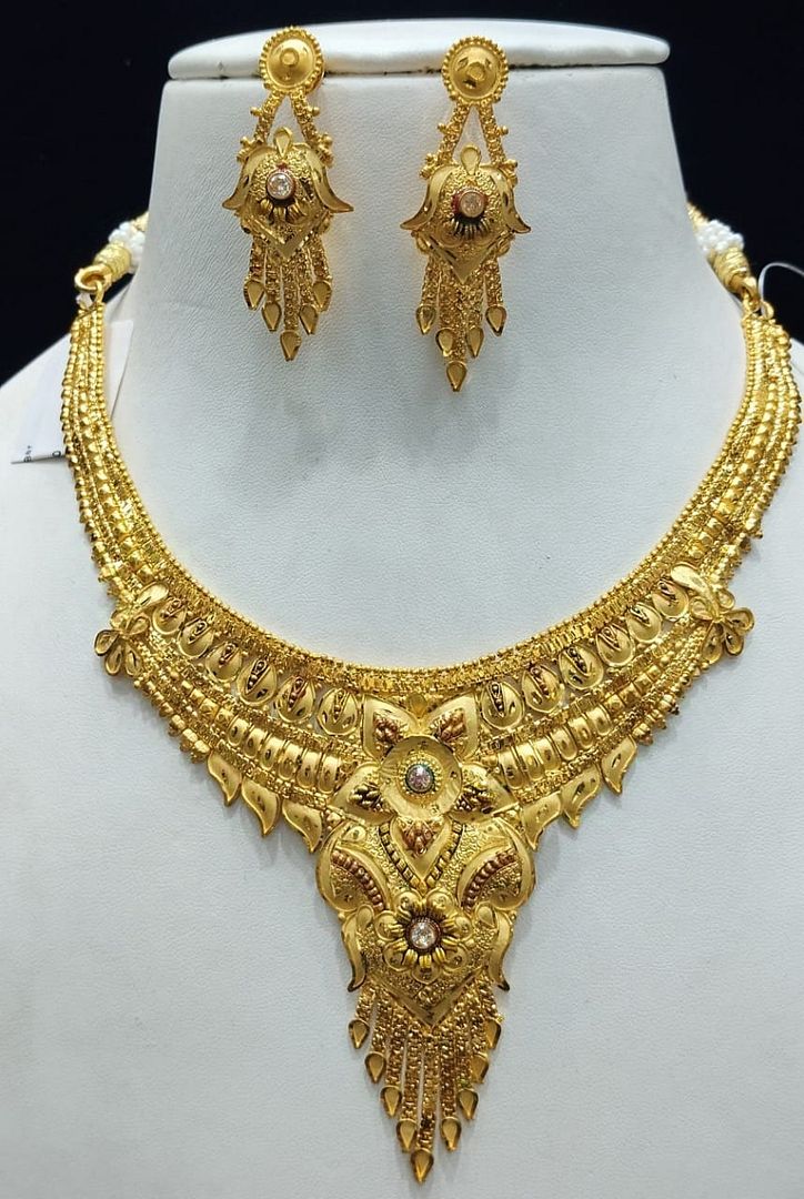 Gold Forming Jewellery Sets By Chokerset CSGF3568