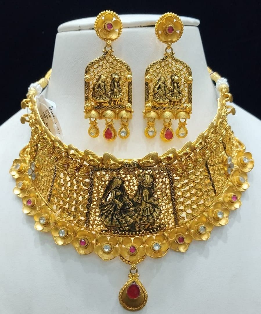 Gold Forming Jewellery Sets By Chokerset CSGF3571