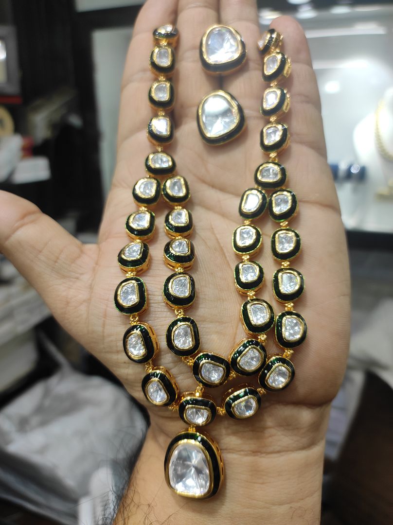 Fine Polki Kundan Antique Set By Chokerset APS925