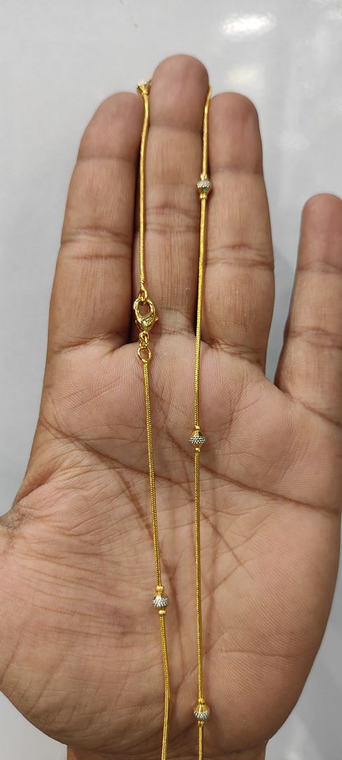 24 Size 25 Mg. Gold Forming Chain By Chokerset CHAIN9186