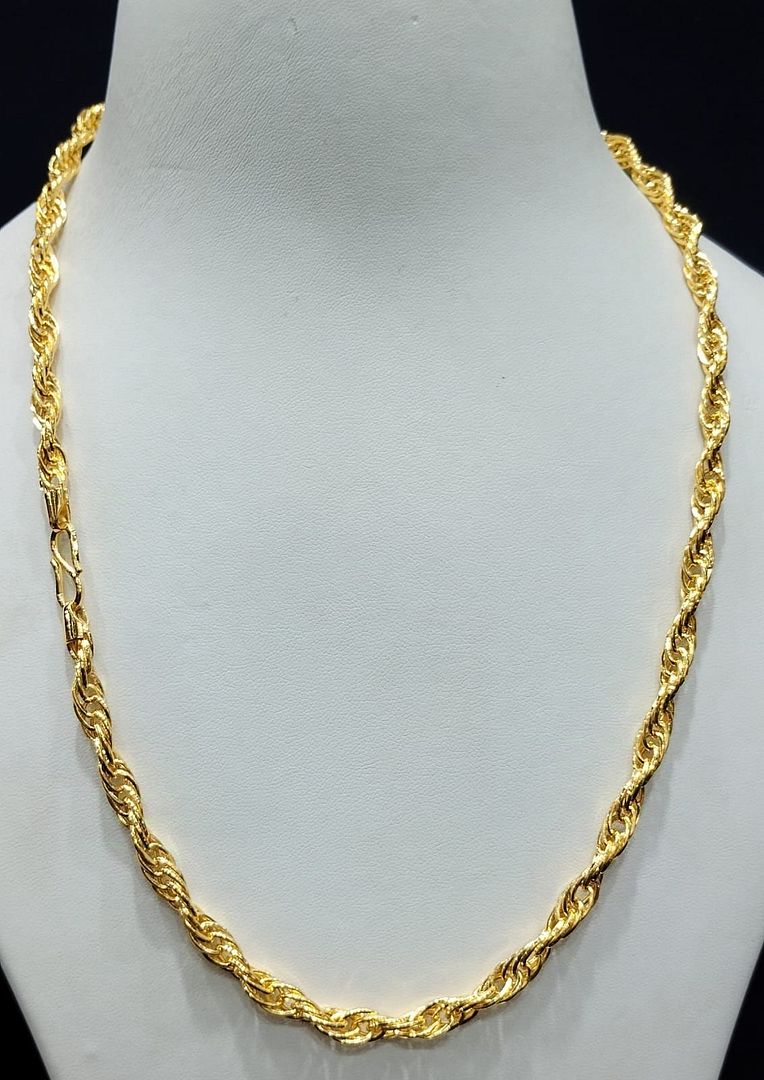22 Size 300 Milligram Gold Forming Chain By Chokerset CSCH9513