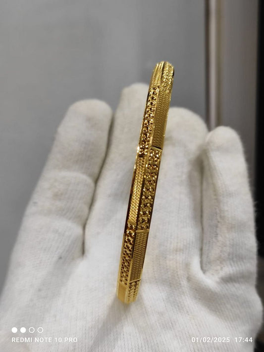 Gold Forming Gents Kada By Chokerset GFGK50SIZE-2.4