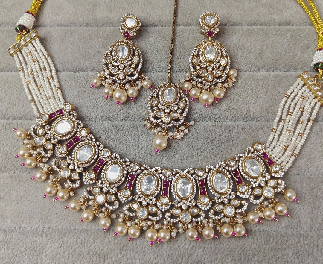 Polki Antique Necklace By Chokerset CSNS6909