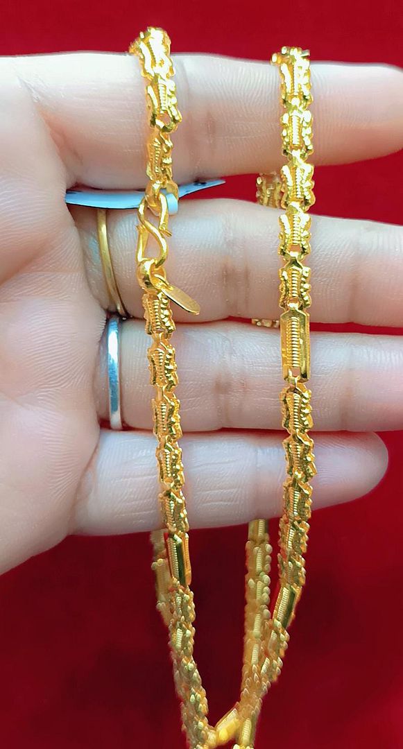 24 Size 100 Mg.1 Gram 24 kt Gold Forming Concept Chains By Chokerset CSCHAIN1137