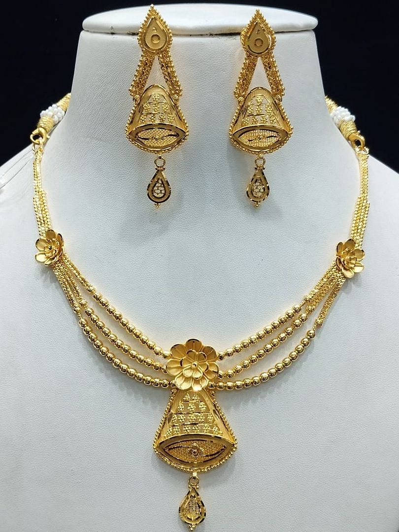 Gold Forming Jewellery Sets By Chokerset CSGF3551