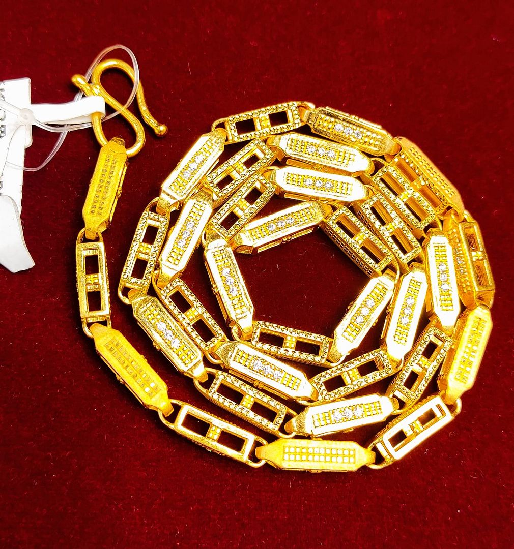 22 Size 200 Mg.1 Gram 24 kt Gold Forming Concept Chains By Chokerset CSCHAIN1050