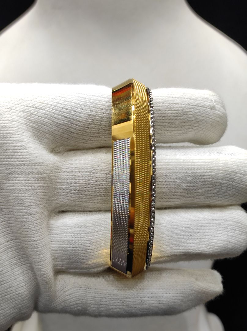 200 Mg. Gold Forming Concept Gents Kada By Chokerset CSGK3001-2.4