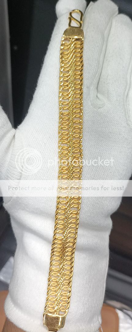 8.5 Size 200 Mg. Gold Forming Bracelet By Chokerset BRACE359