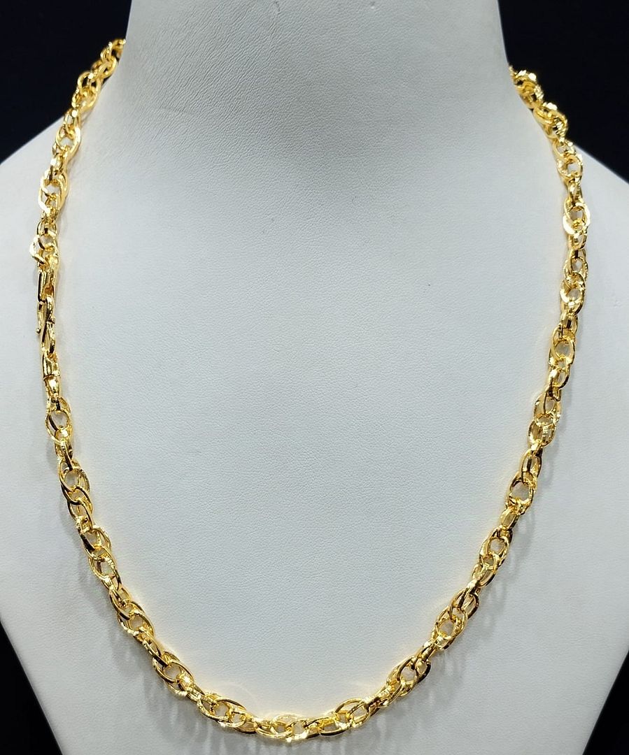 21 Size 300 Milligram Gold Forming Chain By Chokerset CSCH9506