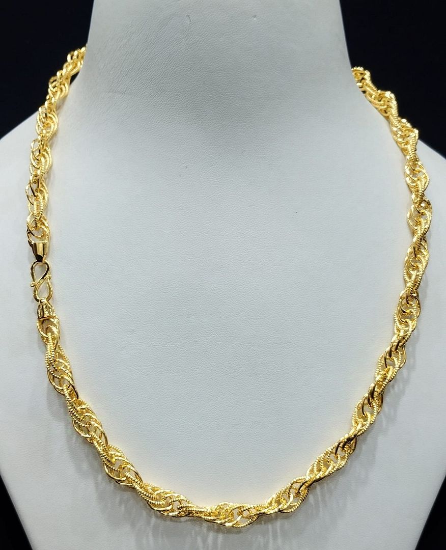 21 Size 300 Milligram Gold Forming Chain By Chokerset CSCH9512