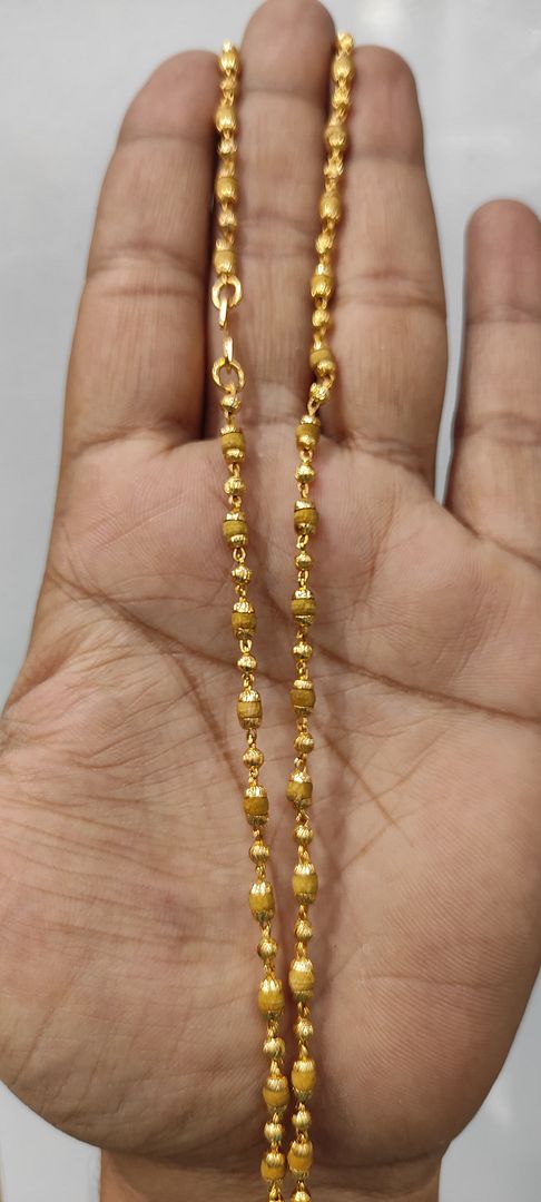 24 Size 25 Mg. Gold Forming Chain By Chokerset CHAIN9188
