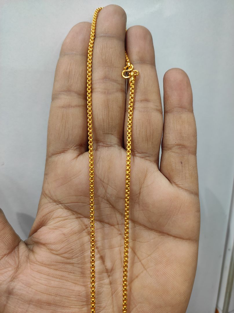 25 Milligram Gold Forming Chain By Chokerset WAC710