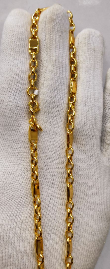 19 Size 25 Mg. Gold Forming Chain By Chokerset CHAIN9157