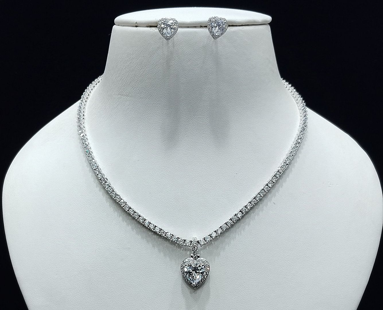 Silver Colour Silver Plating Necklace By Chokerset CSNAD750
