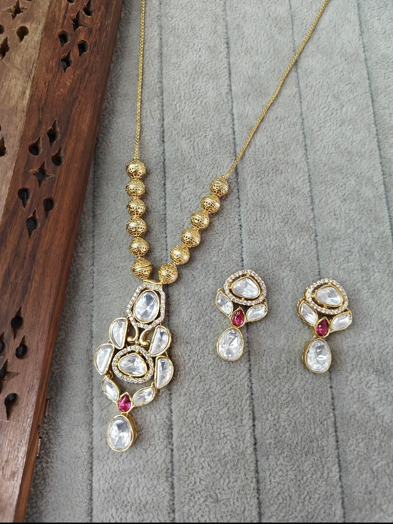 Polki Antique Necklace By Chokerset CSNS6895