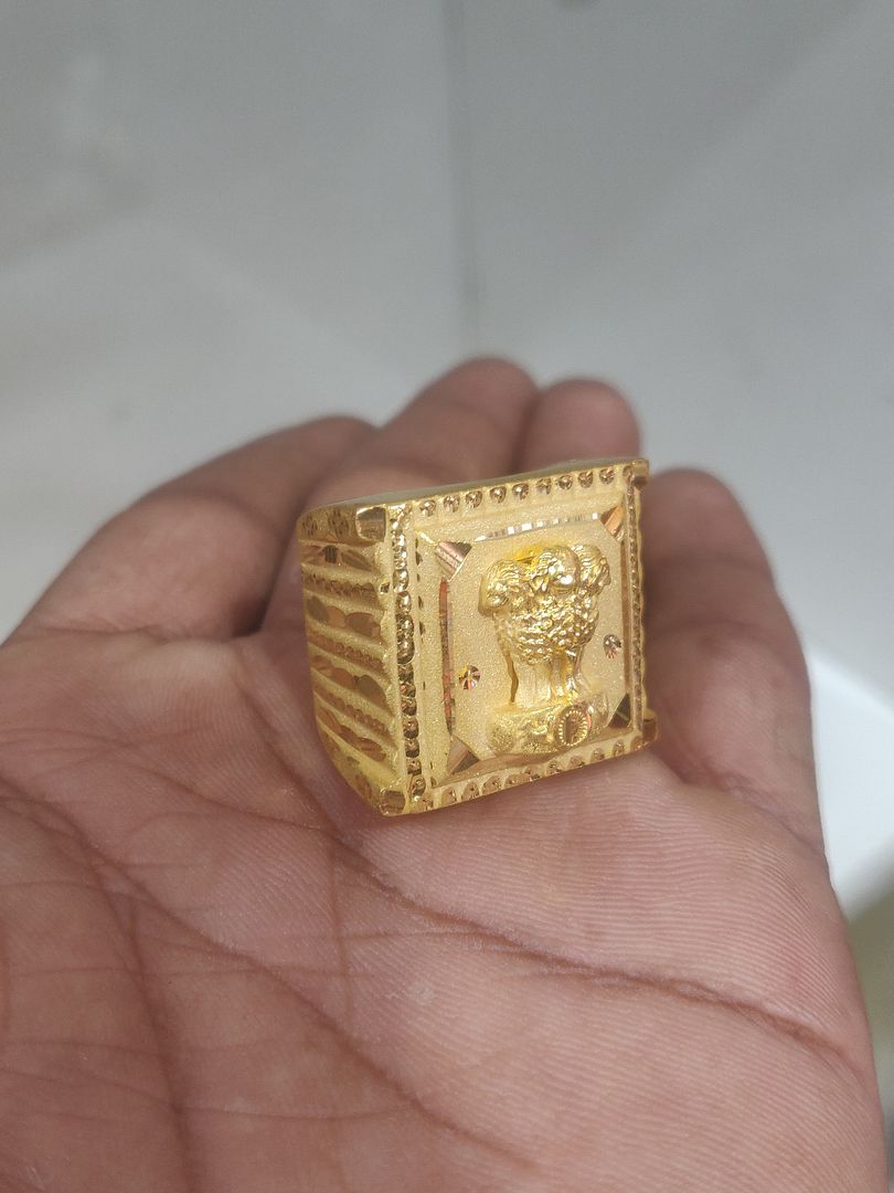 Ring Size 23 By Chokerset In Gold Forming GFGR6850