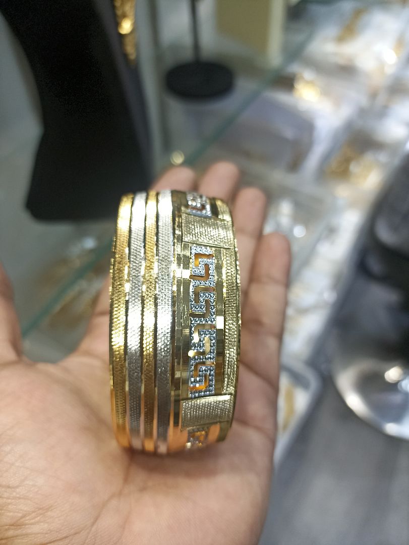 Gold Forming Gents Kada For Men 30 Gram* 36 MM-Plating Two Tone GFGK42